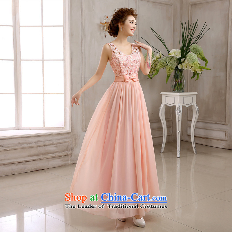Naoji bridesmaid mission a long gown bridesmaid services will marry sister skirt bridesmaid skirt 82610 pink XXL, naoji a , , , shopping on the Internet