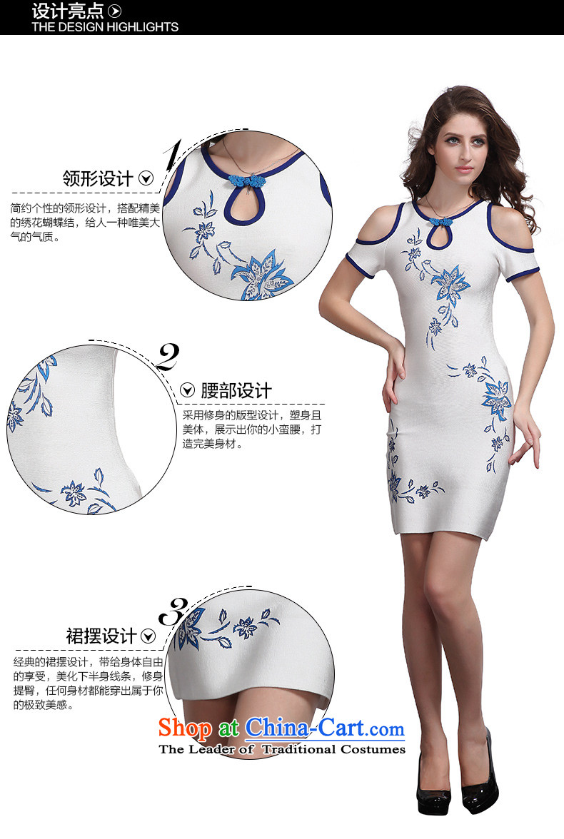 Hua Qi Avandia, original innovation, sexy bare shoulders white bandages skirt temperament of nostalgia for the evening banquet dress short, white pictures, prices, S brand platters! The elections are supplied in the national character of distribution, so action, buy now enjoy more preferential! As soon as possible.
