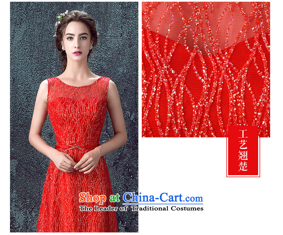 According to Lin Sa 2015 autumn and winter new bride stylish bows services red banquet show will come on-chip crowsfoot evening dresses red L picture, prices, brand platters! The elections are supplied in the national character of distribution, so action, buy now enjoy more preferential! As soon as possible.