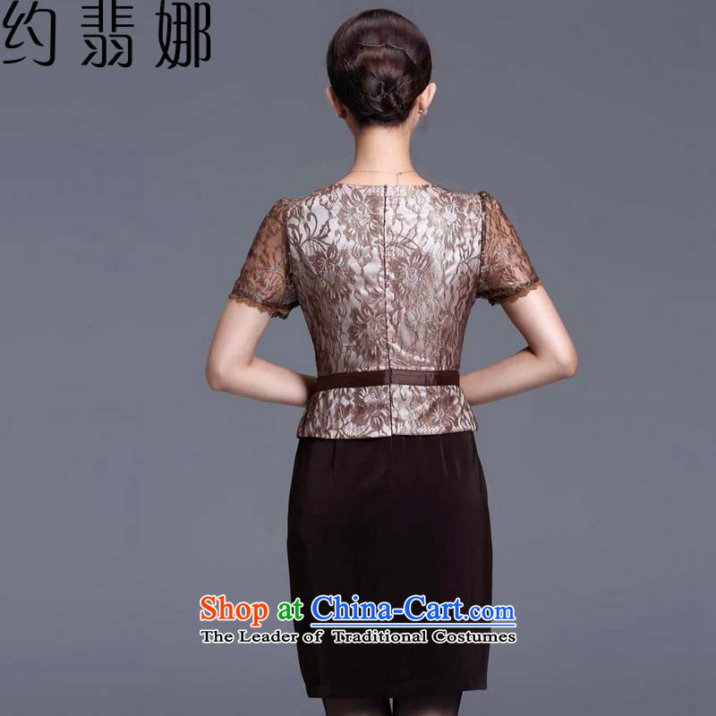 The  2015 autumn Jadeite Jade about replacing the new Elderly Women's large wedding dresses mother replacing dresses two L2033 Kit 3 color lattice XXXL, about the Cerretani Firenze shopping on the Internet has been pressed.
