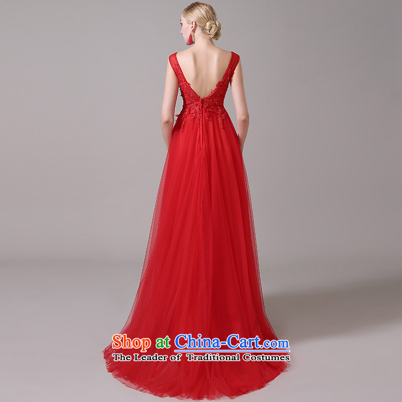 New evening dress autumn 2015 Korean brides to align the bows services long red married women Sau San dress summer red can be made plus $30 does not return, Yi Sang Love , , , shopping on the Internet