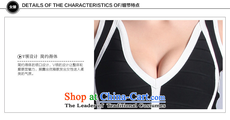 China regards, stylish black-and-white Avandia, stitching strap small dress cosmopolitian graphics annual gathering of thin bandages dresses black XS picture, prices, brand platters! The elections are supplied in the national character of distribution, so action, buy now enjoy more preferential! As soon as possible.