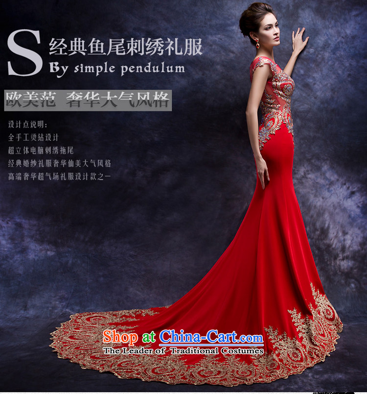 Toasting champagne wedding dress uniform new 2015 Long Tail dress bride dress crowsfoot marriage summer tail red S picture, prices, brand platters! The elections are supplied in the national character of distribution, so action, buy now enjoy more preferential! As soon as possible.