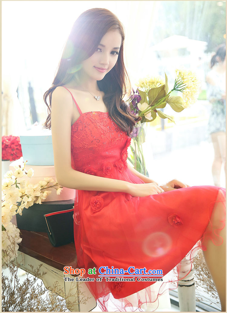 The Dream of the Red Dress the new 2015 bride replacing Sau San lace two kits wedding dress female bows annual service dress red XL Photo, prices, brand platters! The elections are supplied in the national character of distribution, so action, buy now enjoy more preferential! As soon as possible.