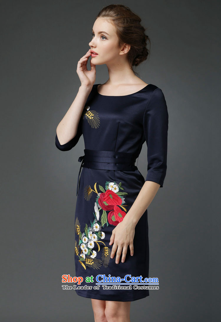 At 2015 Autumn poem new noble dinner dress cheongsam dress and embroidery blue. XXL picture, prices, brand platters! The elections are supplied in the national character of distribution, so action, buy now enjoy more preferential! As soon as possible.