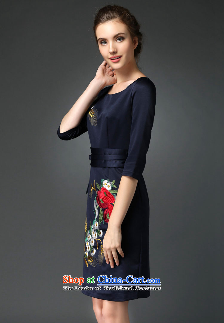 At 2015 Autumn poem new noble dinner dress cheongsam dress and embroidery blue. XXL picture, prices, brand platters! The elections are supplied in the national character of distribution, so action, buy now enjoy more preferential! As soon as possible.