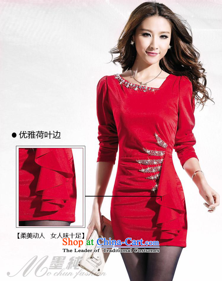 At 2015 Autumn poem pack and nightclubs dresses and sexy Korean commuter OL temperament, forming the skirt and skinny dress blue XXXL video picture, prices, brand platters! The elections are supplied in the national character of distribution, so action, buy now enjoy more preferential! As soon as possible.