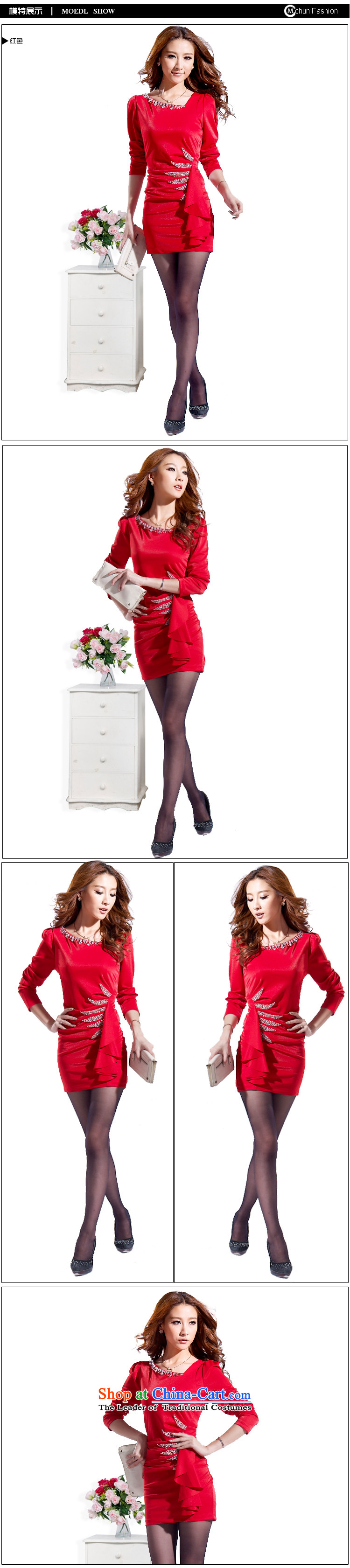 At 2015 Autumn poem pack and nightclubs dresses and sexy Korean commuter OL temperament, forming the skirt and skinny dress blue XXXL video picture, prices, brand platters! The elections are supplied in the national character of distribution, so action, buy now enjoy more preferential! As soon as possible.