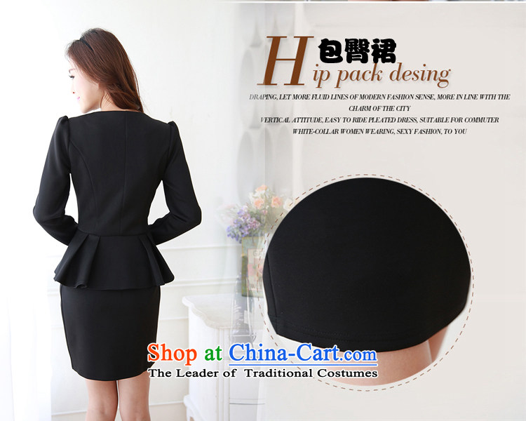 At 2015 Autumn poem new long-sleeved blouses and Sau San billowy flounces, forming the package and dresses dress skirt Black XL Photo, prices, brand platters! The elections are supplied in the national character of distribution, so action, buy now enjoy more preferential! As soon as possible.