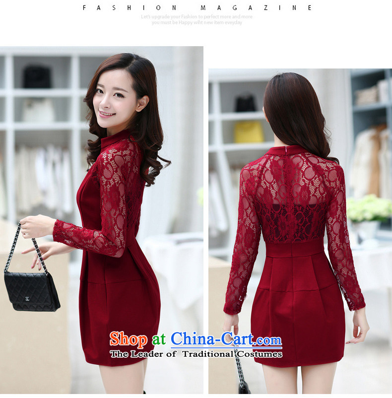 At 2015 Autumn poem new lace long-sleeved botanists dress skirt Foutune of Sau San aristocratic dresses black XXL picture, prices, brand platters! The elections are supplied in the national character of distribution, so action, buy now enjoy more preferential! As soon as possible.