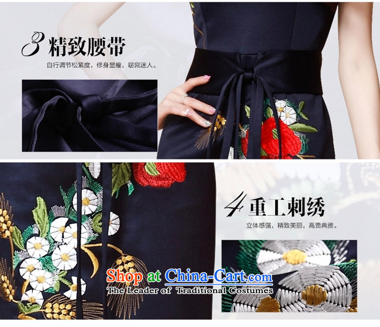 Ms Elsie Leung at 2015 Summer new noble dinner dress embroidery sleeveless blue skirt. 3XL picture, prices, brand platters! The elections are supplied in the national character of distribution, so action, buy now enjoy more preferential! As soon as possible.