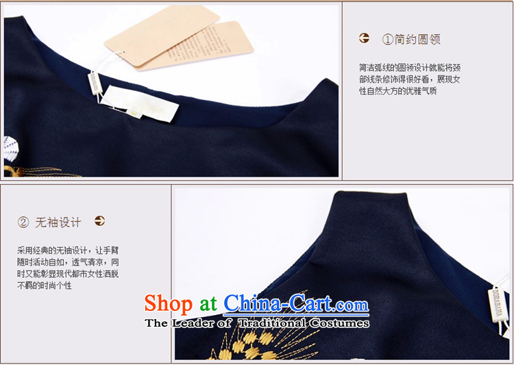 Ms Elsie Leung at 2015 Summer new noble dinner dress embroidery sleeveless blue skirt. 3XL picture, prices, brand platters! The elections are supplied in the national character of distribution, so action, buy now enjoy more preferential! As soon as possible.