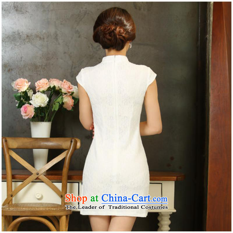 Ms Elsie Leung at the summer 2015 New Stylish retro qipao improved daily dresses dress apricot . S poem Randy sellai@diys) , , , shopping on the Internet