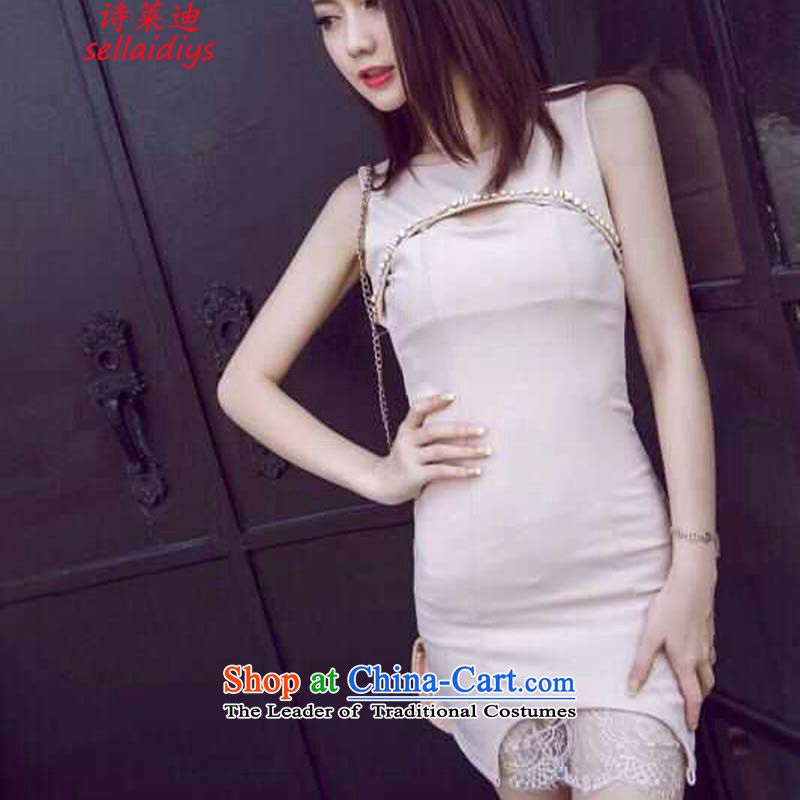 Ms Elsie Leung at the summer 2015 new aristocratic temperament and sexy chest courage empty package and Sau San sleeveless dress dresses, black are code Randy sellai@diys) , , , shopping on the Internet