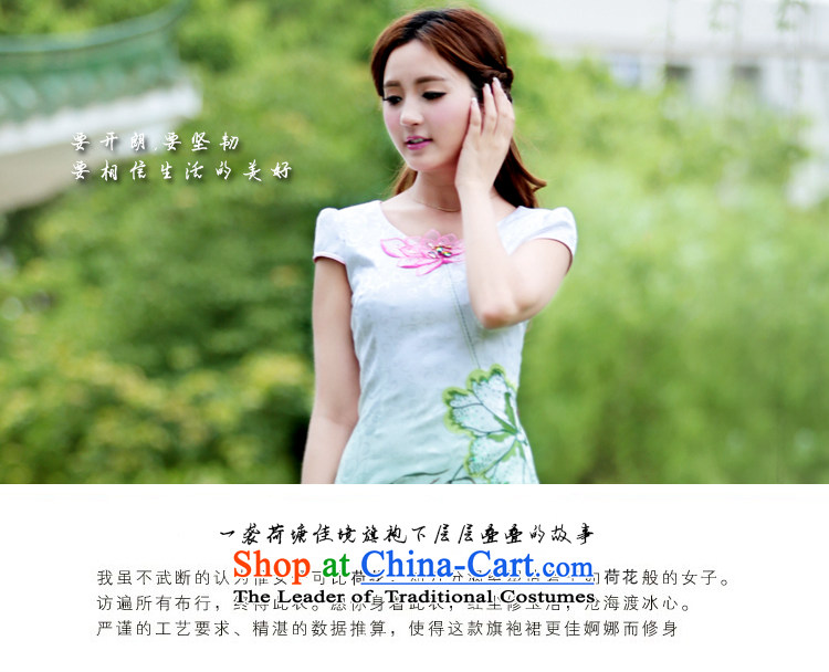 Ms Elsie Leung at the summer 2015 new stamp retro cheongsam dress lotus jacquard short-sleeved wedding dress Sau San improved qipao pink XL Photo, prices, brand platters! The elections are supplied in the national character of distribution, so action, buy now enjoy more preferential! As soon as possible.