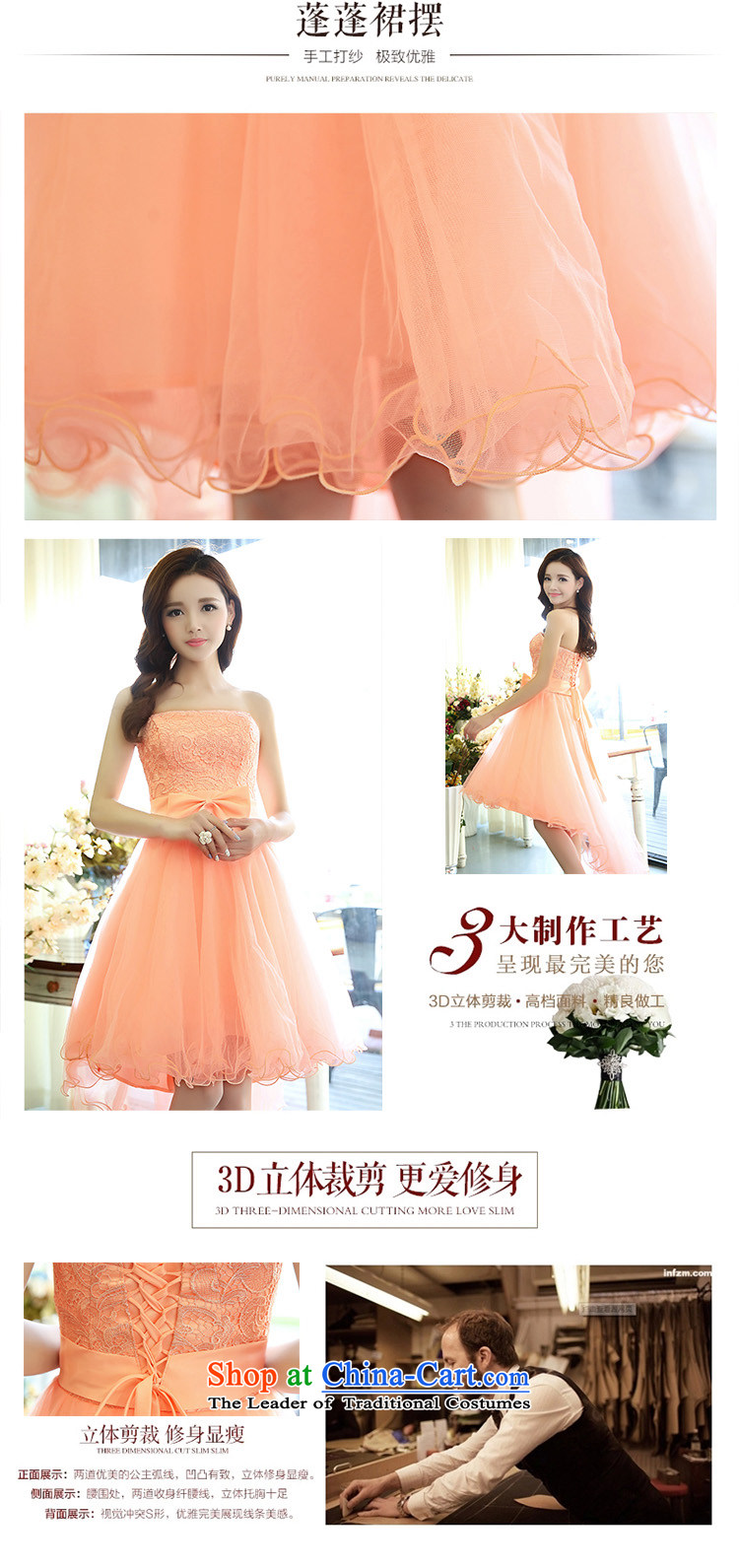 All New 2015 Ting bride bridesmaid dress straps, wipe the chest princess bon bon short skirts bridesmaid marriage solemnisation evening dress short after former gown dresses female m White L picture, prices, brand platters! The elections are supplied in the national character of distribution, so action, buy now enjoy more preferential! As soon as possible.