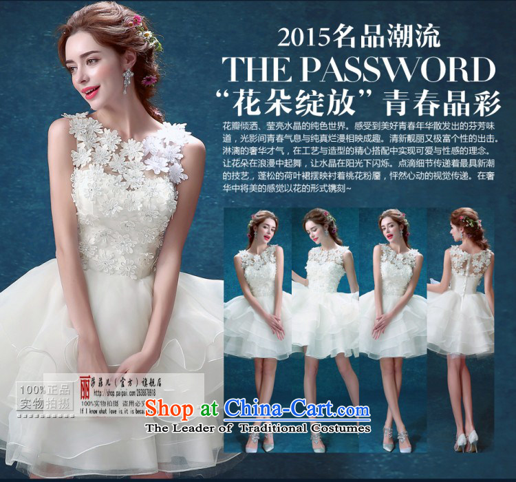 White bridesmaid serving short of marriages wedding services annual dinner drink small dress new 10050 XXL 2015 call for tailor-made does not support returning picture, prices, brand platters! The elections are supplied in the national character of distribution, so action, buy now enjoy more preferential! As soon as possible.