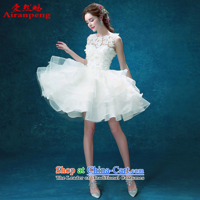 White bridesmaid serving short of marriages wedding services annual dinner drink small dress new 10050 XXL 2015 call for tailor-made does not support replacement of love so AIRANPENG Peng () , , , shopping on the Internet