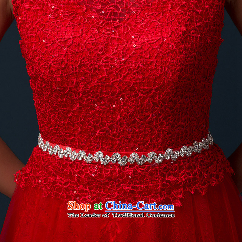 Hillo Lisa (XILUOSHA) Bride dress lace marriage bows services red banquet evening dress long wedding dresses 2015 new shoulders red XL, Hillo Lisa (XILUOSHA) , , , shopping on the Internet