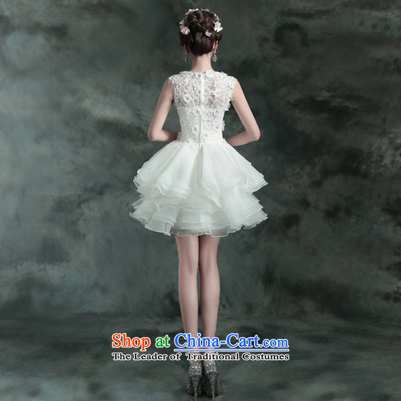 White fluoroscopy back The Princess Bride short, wedding dresses bridesmaid to serve small DINNER BANQUET 2364Q will love so Peng (M AIRANPENG shopping on the Internet has been pressed.)