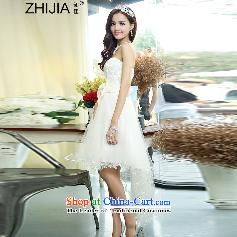 Known Good 2015 new bride bridesmaid dress straps, wipe the chest princess bon bon short skirts bridesmaid marriage solemnisation evening dress short after former gown dresses girl S, known Kai (pink).... ZHIJIA shopping on the Internet