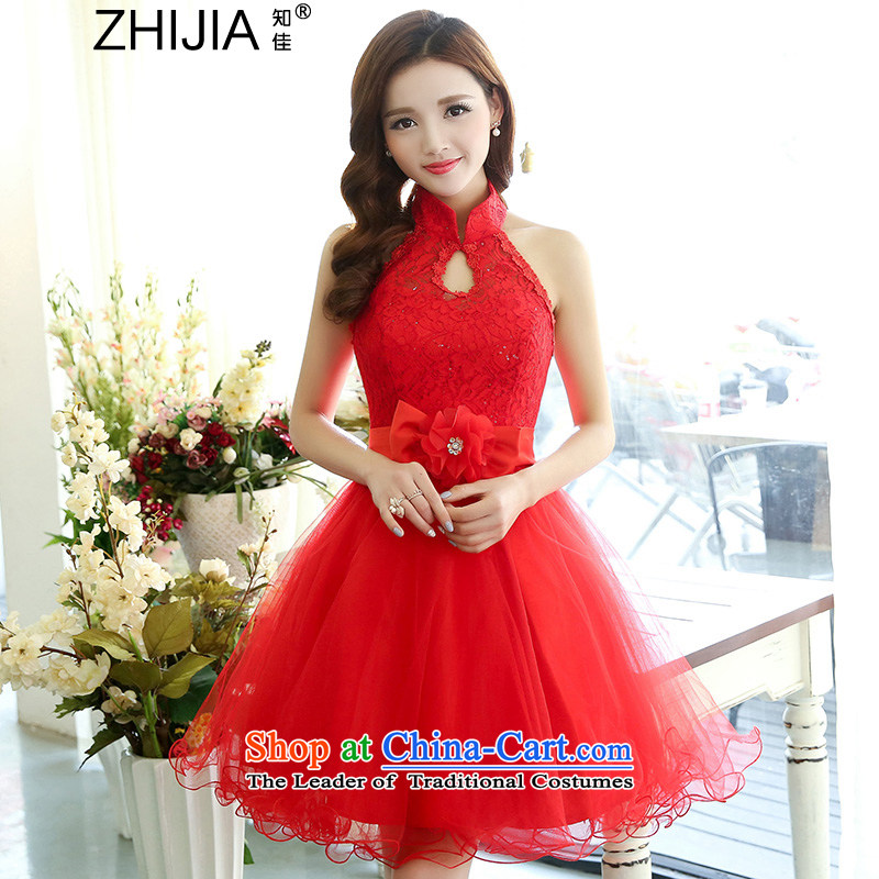 Known Good 2015 new autumn mount must also shoulder straps, leakage princess bon bon short skirts bridesmaid marriage solemnisation evening dresses lace the yarn stitching dress dresses female white S, known good (ZHIJIA) , , , shopping on the Internet