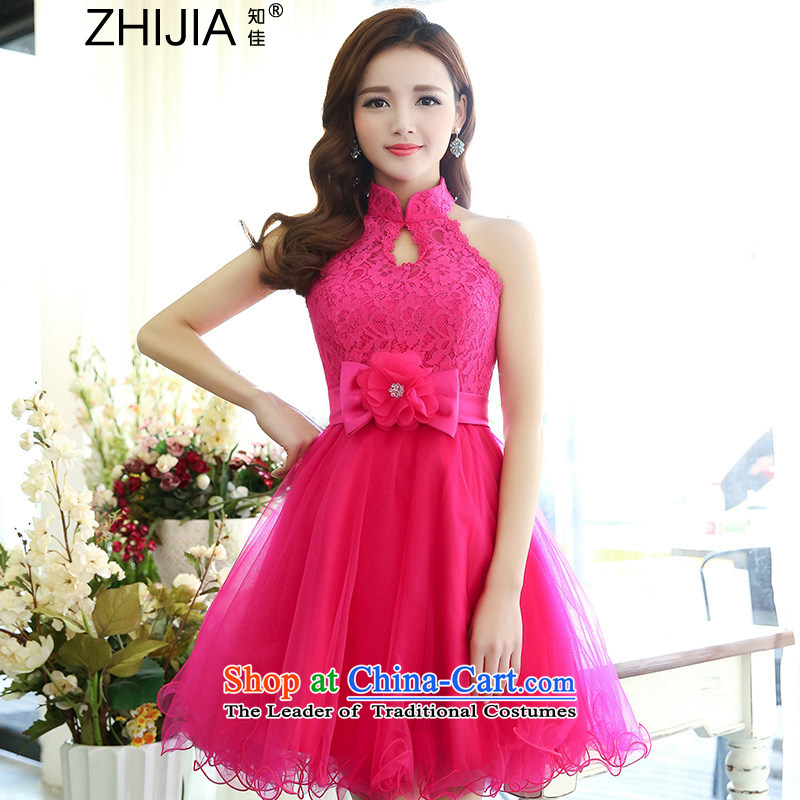 Known Good 2015 new autumn mount must also shoulder straps, leakage princess bon bon short skirts bridesmaid marriage solemnisation evening dresses lace the yarn stitching dress dresses female white S, known good (ZHIJIA) , , , shopping on the Internet