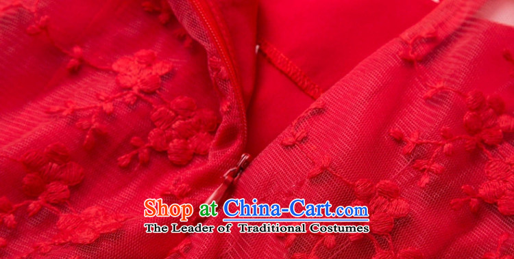 Sophie Mei Yee 2015 Bai fall for women Korean fashion large red embroidered dress Antique Lace red petticoat bride 9 m large long skirt dress red XL Photo, prices, brand platters! The elections are supplied in the national character of distribution, so action, buy now enjoy more preferential! As soon as possible.