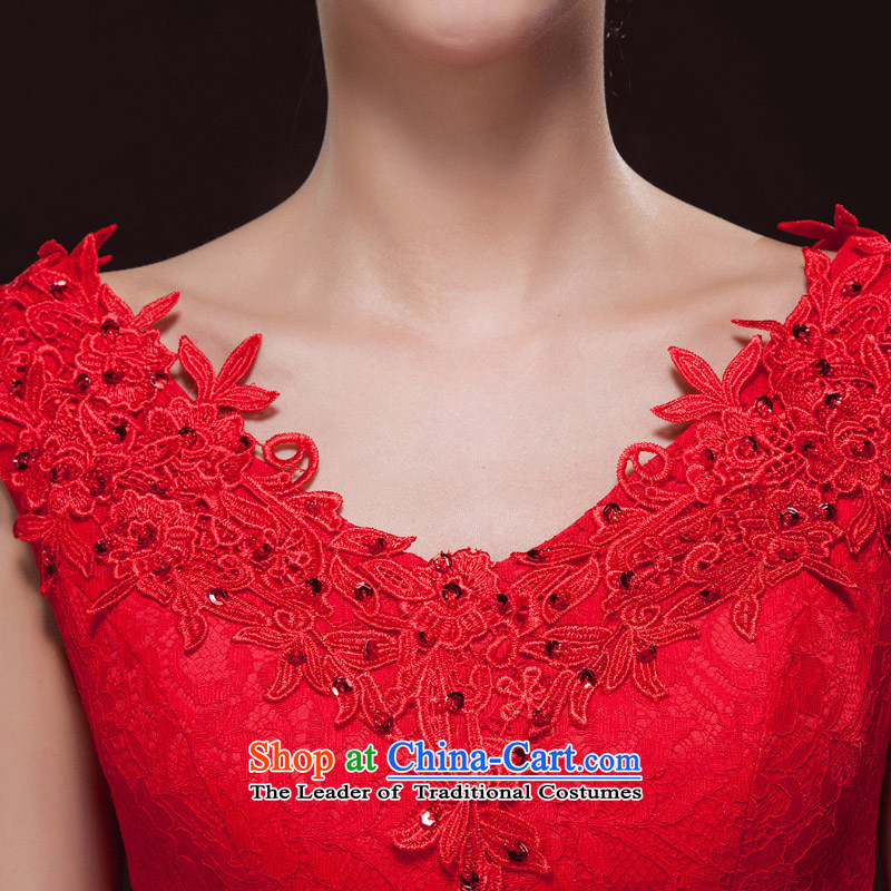 Time Syrian brides shoulders dress marriage with a drink service female Red Sau San improved HANGZHOU CHAISHI IMP new autumn long gown red XXL, crowsfoot qipao time Syrian shopping on the Internet has been pressed.