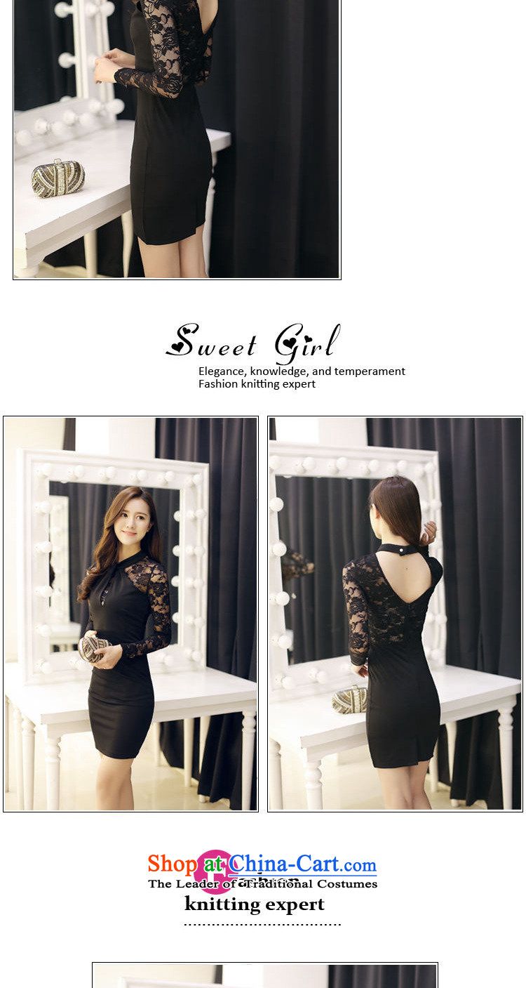 Load the autumn 2015 domain and the new sexy fluoroscopy package and also Hang Sau San dress lace dresses D104C9016 Black XL Photo, prices, brand platters! The elections are supplied in the national character of distribution, so action, buy now enjoy more preferential! As soon as possible.