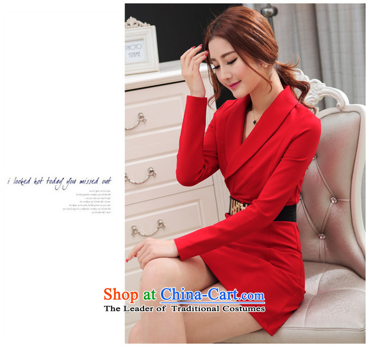 Load the autumn 2015 domain and the new long-sleeved package and dress thick ladies wear dresses D110-2C8705 RED M picture, prices, brand platters! The elections are supplied in the national character of distribution, so action, buy now enjoy more preferential! As soon as possible.