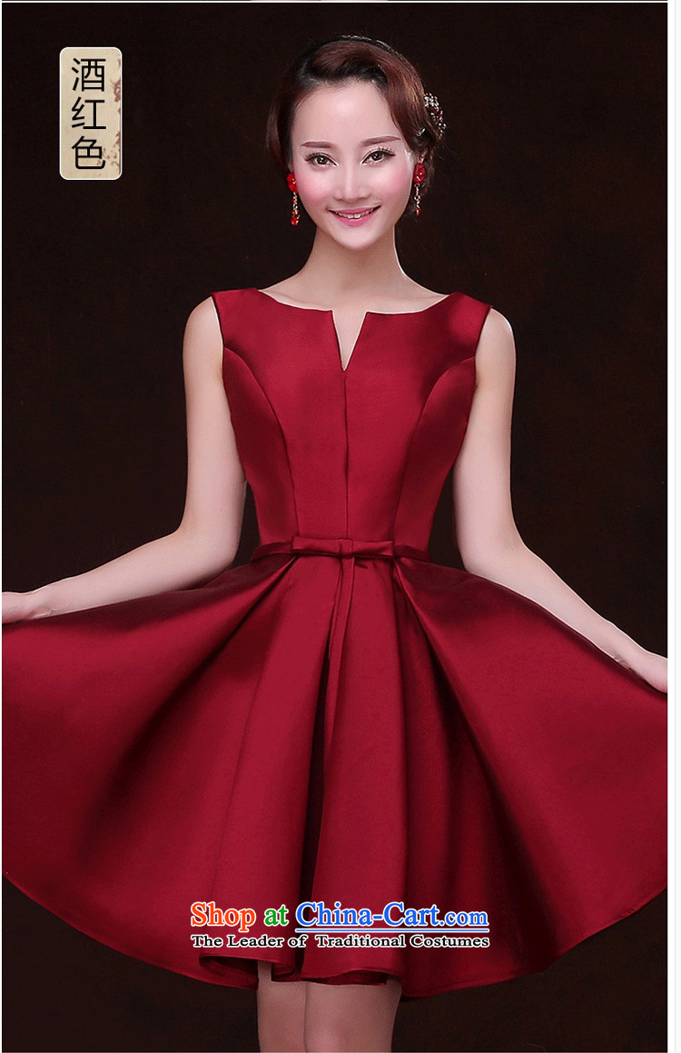 Banquet in spring and autumn evening dress short of new evening twill satin bride bows banquet bridesmaid bridesmaid mission su0333 services red XL Photo, prices, brand platters! The elections are supplied in the national character of distribution, so action, buy now enjoy more preferential! As soon as possible.