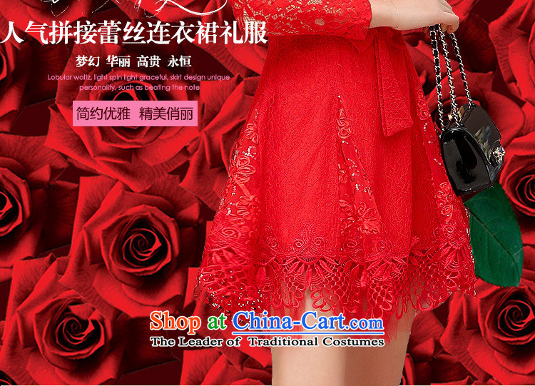 The Taliban Slobodan xl bridal dresses bows services back to the door spring and autumn 2015 service pack in long-sleeved red lace long skirt red V-Neck XL Photo, prices, brand platters! The elections are supplied in the national character of distribution, so action, buy now enjoy more preferential! As soon as possible.
