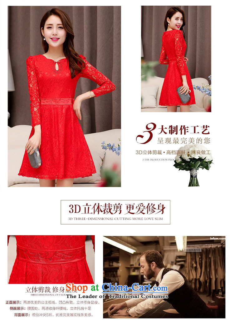 On the load spring and autumn 2015 Slobodan long-sleeved female lace dresses toasters evening dresses large red bride back to door onto bows service oriented buyers show red return $5 XXL picture, prices, brand platters! The elections are supplied in the national character of distribution, so action, buy now enjoy more preferential! As soon as possible.