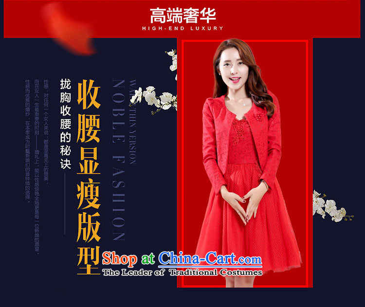 The buds of 2015 autumn and winter, new V-Neck nail pearl floral decorations bride with gauze sleeveless bon bon skirt + jacket two kits bows to the skirt dress RED M picture, prices, brand platters! The elections are supplied in the national character of distribution, so action, buy now enjoy more preferential! As soon as possible.