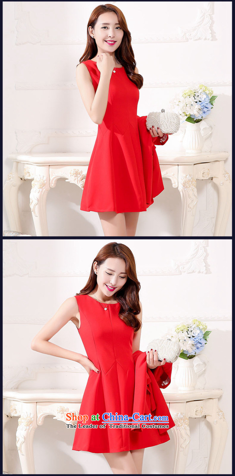 The buds of 2015 autumn and winter, the new bride red three-dimensional construction sleeveless minimalist bows off drill Services + jacket two kits dresses wedding dress red L picture, prices, brand platters! The elections are supplied in the national character of distribution, so action, buy now enjoy more preferential! As soon as possible.