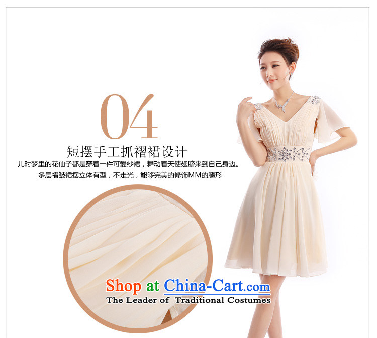 (Heung-lun's] compartment bridesmaid small in short, Sau San video dress thin evening dresses moderator betrothal a performance by students serving champagne color L picture, prices, brand platters! The elections are supplied in the national character of distribution, so action, buy now enjoy more preferential! As soon as possible.