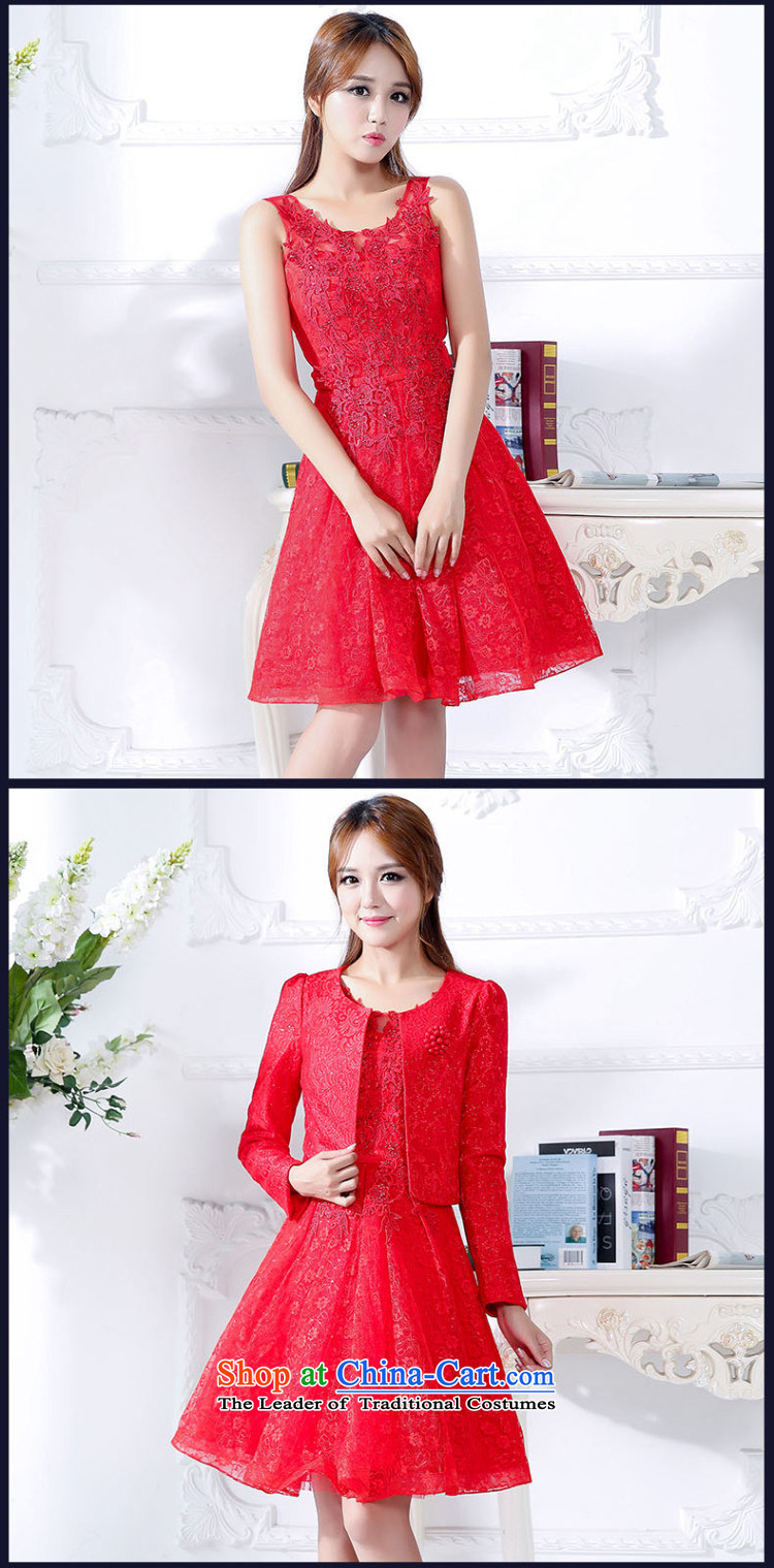 The buds of 2015 autumn and winter, the new bride with large round-neck collar sleeveless bon bon dresses two kits bows dress back to the door to red XXL picture, prices, brand platters! The elections are supplied in the national character of distribution, so action, buy now enjoy more preferential! As soon as possible.