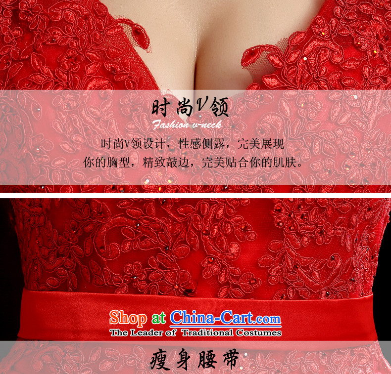Time of marriage bows serving Syrian brides dress long red autumn 2015 shoulders dress lace betrothal festival female red XL Photo, prices, brand platters! The elections are supplied in the national character of distribution, so action, buy now enjoy more preferential! As soon as possible.
