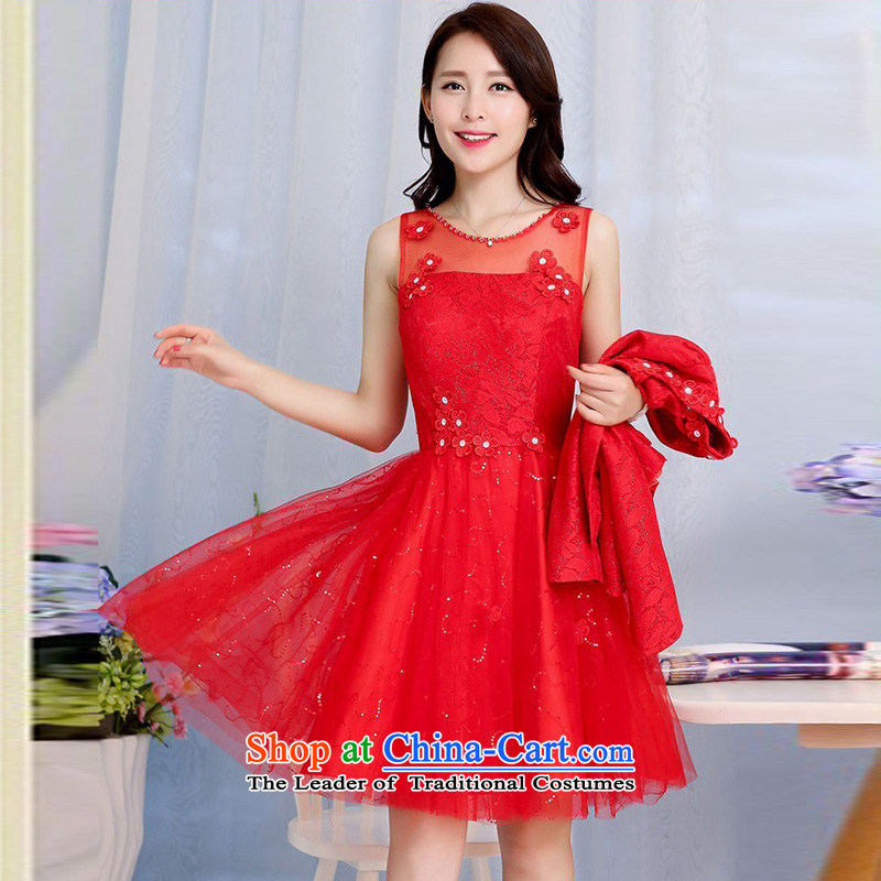 Hsitzu jorin spring and autumn 2015 installed new two kits dress bride bows services lace dresses 1582 Red XL, Hsitzu jorin shopping on the Internet has been pressed.