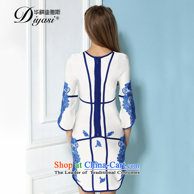 2015 Original innovation, ethnic dress in shape and sexy package and bandages dresses & Gatherings Show Appointment white XS, Wah Kee Avandia, , , , shopping on the Internet