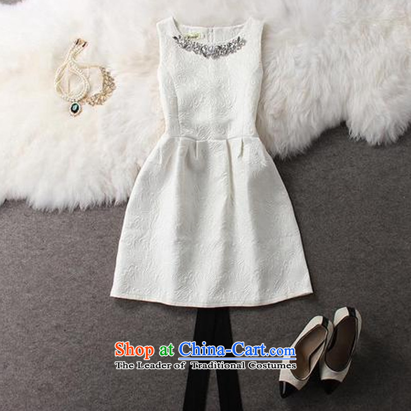 The Perth Valley 2015 Korean small wind load autumn incense women wind dresses bridesmaid skirt small dress for larger princess dress 9166 White S, Perth Valley (BAISIGU) , , , shopping on the Internet