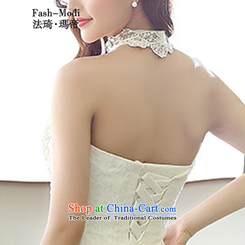 Law Chi Princess Royal new bride back door bows services betrothal lace back long) and sexy evening dresses Sau San dovetail bridesmaid services white S Law, Manasseh (qi fash-modi) , , , shopping on the Internet