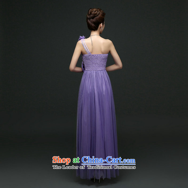 There is also optimized 8D long skirt fine nail pearl sister shoulders bridesmaid skirt sister services Korean bows services will dress mz5114 purple, Optimize Multimedia Friendship Shopping on the Internet has been pressed.