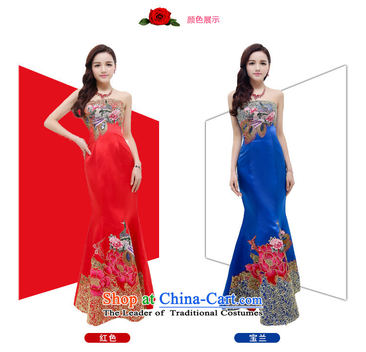 Law Chi Princess Royal 2015 new fall back door marriages banquet bows service long bridesmaid to Sau San video thin betrothal will dovetail long skirt Blue M picture, prices, brand platters! The elections are supplied in the national character of distribution, so action, buy now enjoy more preferential! As soon as possible.