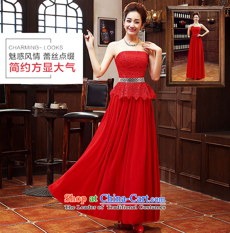 Non-you do not marry 2015 new evening dresses lace wiping the chest long skirt video thin bride toasting champagne Sau San services embroidered strap bridesmaid services moderator dress champagne color M picture, prices, brand platters! The elections are supplied in the national character of distribution, so action, buy now enjoy more preferential! As soon as possible.