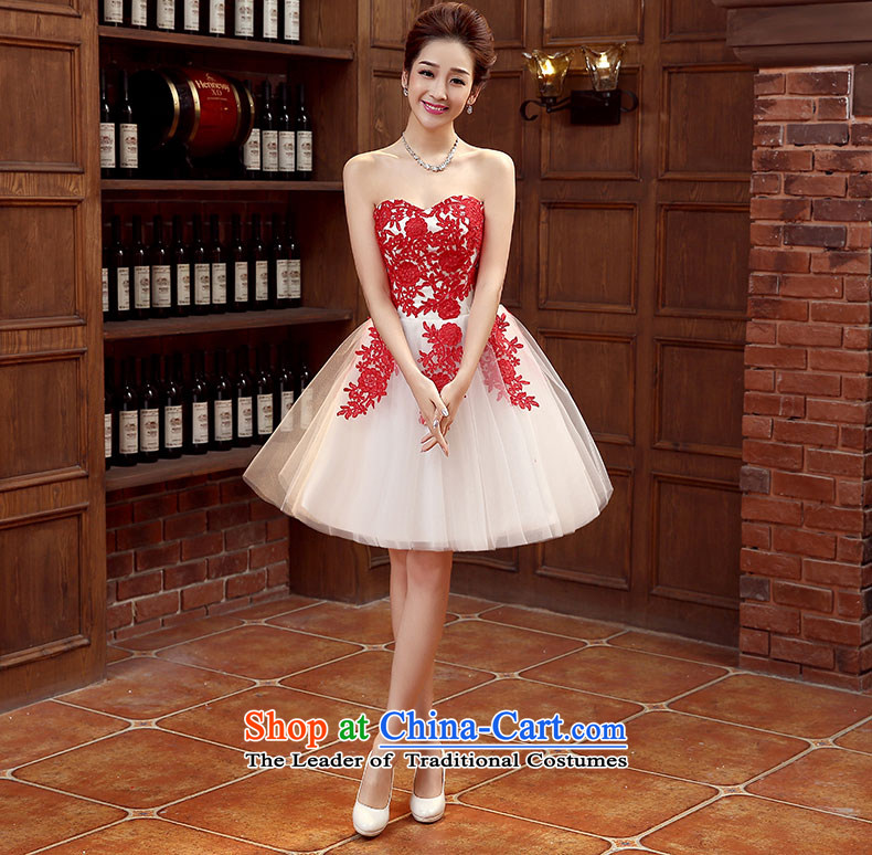 Non-you do not marry 2015 new bows to marry the skirt short skirt water-soluble lace bridesmaid to Korean gauze bon bon skirt sweet banquet dress m White S picture, prices, brand platters! The elections are supplied in the national character of distribution, so action, buy now enjoy more preferential! As soon as possible.