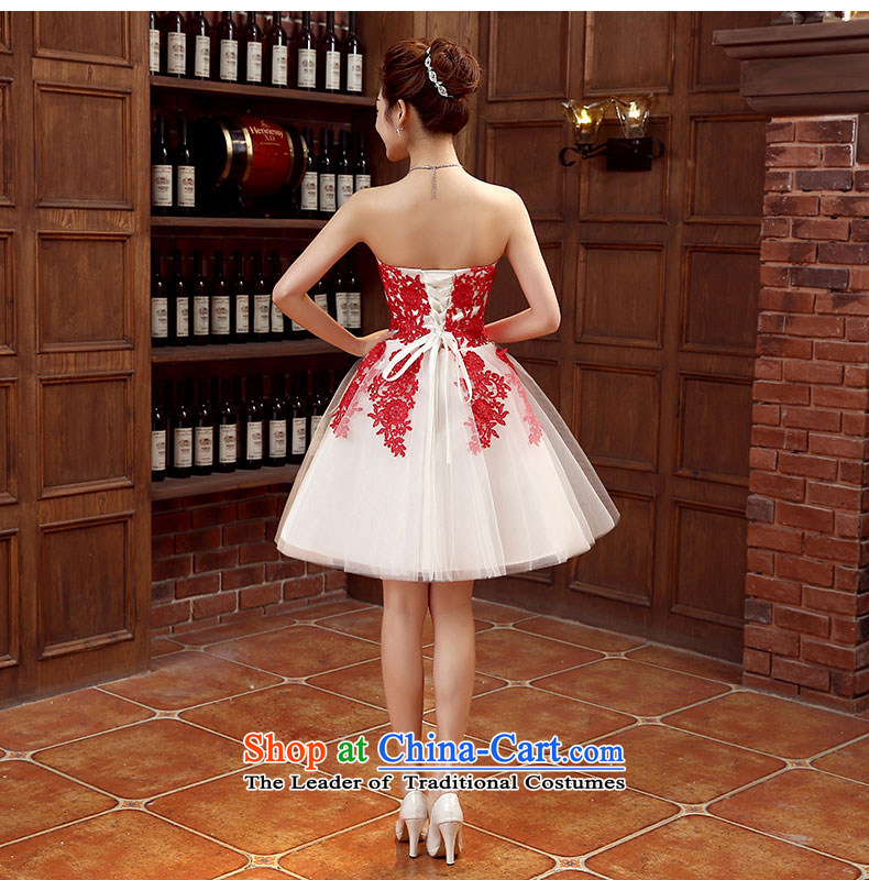 Non-you do not marry 2015 new bows to marry the skirt short skirt water-soluble lace bridesmaid to Korean gauze bon bon skirt sweet banquet dress m White S picture, prices, brand platters! The elections are supplied in the national character of distribution, so action, buy now enjoy more preferential! As soon as possible.