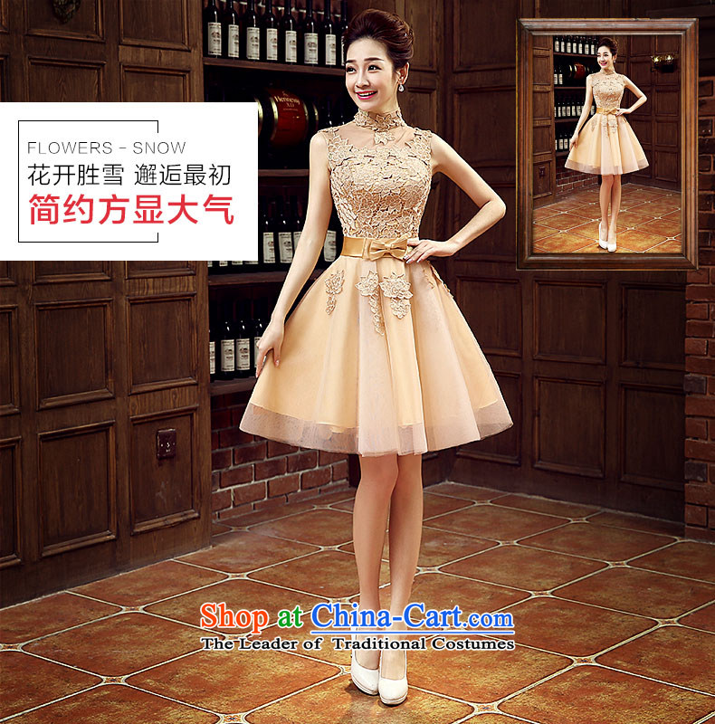 Non-you do not marry 2015 new drink water-soluble blossoms population services dresses and sexy beauty wedding dress bow tie foutune bridesmaid services gauze dresses champagne color  M picture, prices, brand platters! The elections are supplied in the national character of distribution, so action, buy now enjoy more preferential! As soon as possible.