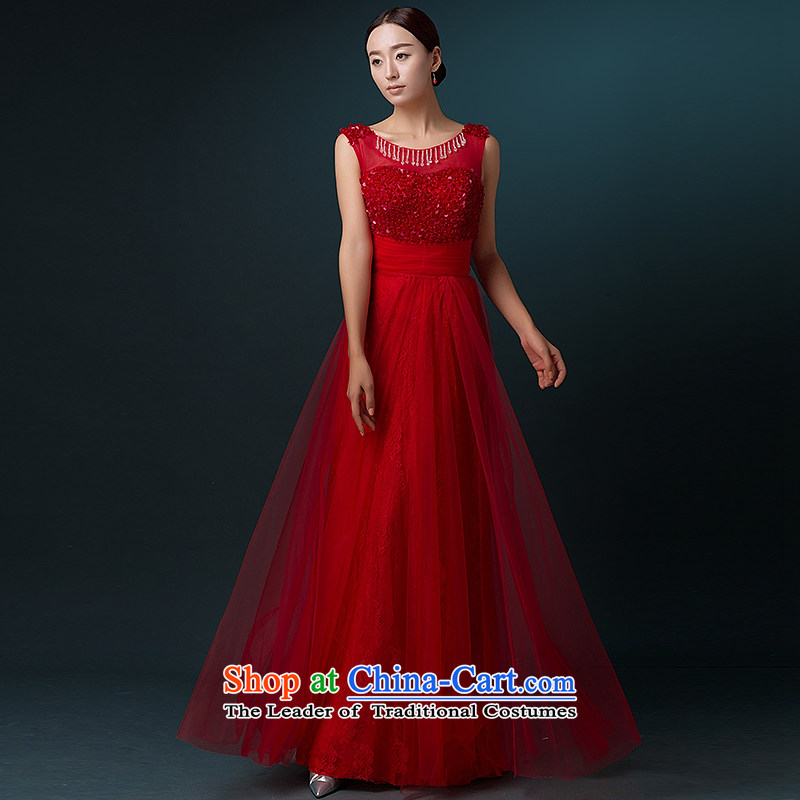 Hillo Lisa (XILUOSHA banquet evening dress) long bride bows dress wedding dress wedding dresses and stylish new annual meeting of persons chairing the autumn RED M HILLO Lisa (XILUOSHA) , , , shopping on the Internet